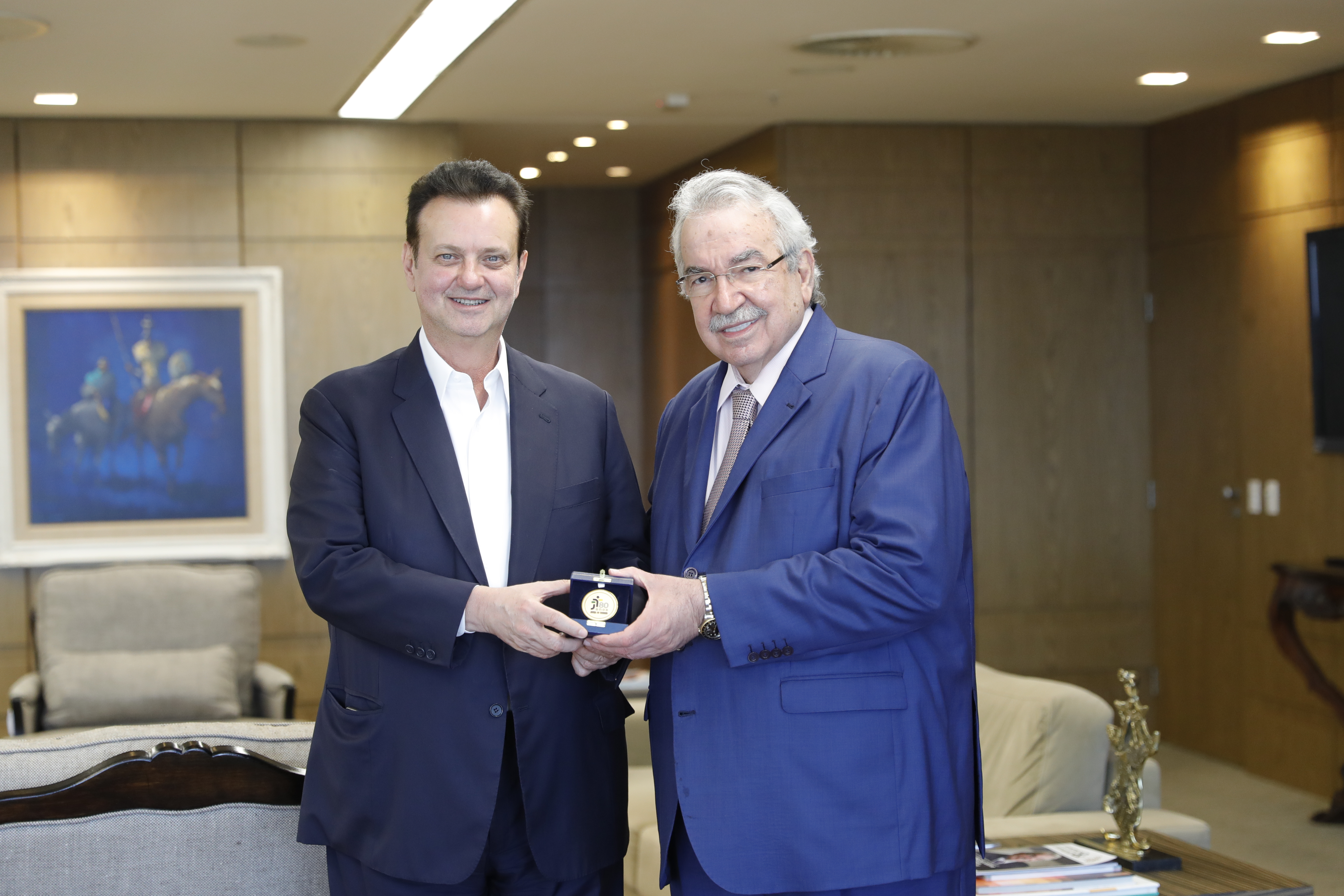Gilberto Kassab e o presidente do TST e do CSJT, ministro Emmanoel Pereira